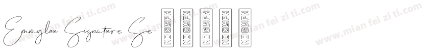 Emmylou Signature Se字体转换